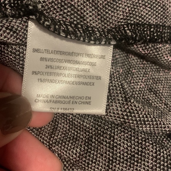 Modcloth metallic geometric long sleeve top - Picture 6 of 7